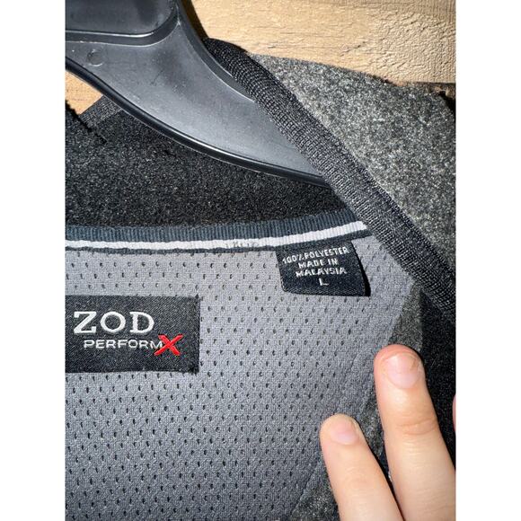 IZOD- Classic Full Zip- Gray- Fleece Jacket- Women Size L - Picture 2 of 7